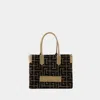 Balmain B-army 36 Mini Shopper Bag In Green