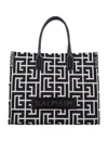 Balmain Small B-army Logo Canvas Shopper Tote In Multicolor
