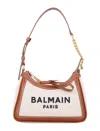 Balmain B-army Canvas And Leather Shoulder Bag