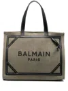 Balmain B-army Tote Bag In Green