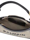 Balmain B-army Crossbody Bag In Kaki/noir