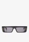 Balmain Eyewear B Army Iii Rectangle Frame Sunglasses