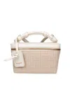 Balmain B-army Jacquard Canvas Pouch, Natural Color In Neutral