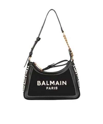 Balmain B-army Letter Shoulder Bag In Black
