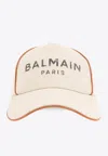 Balmain B-army Canvas Cap In Beige