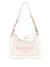 Balmain B-army Logo Shoulder Bag In Neutrals