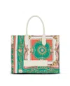 Balmain B-army Medium Tote Bag In Printed Canvas