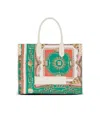 Balmain B-army Medium Tote Bag In Printed Canvas In Multi