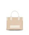 Balmain B-army Monogrammed Canvas And Leather Tote Bag