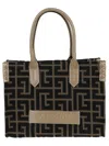 Balmain B-army 36 Mini Shopper Bag In Green