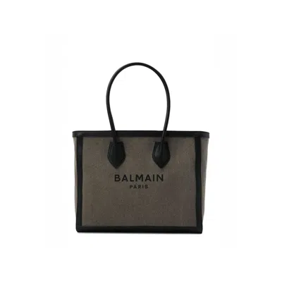 Balmain B-army Shopper Bag In Green