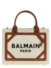 Balmain Neutral B-army Mini Canvas Bag In Beige