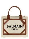 Balmain Neutral B-army Mini Canvas Bag In Beige