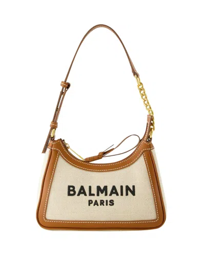 Balmain B-army Shoulder Bag -  - Canvas - Beige