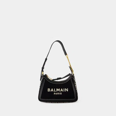 BALMAIN B-ARMY SHOULDER BAG - BALMAIN - CANVAS - IVORY/BLACK
