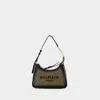 Balmain B-army Shoulder Bag -  - Canvas - Khaki/black In Khaki