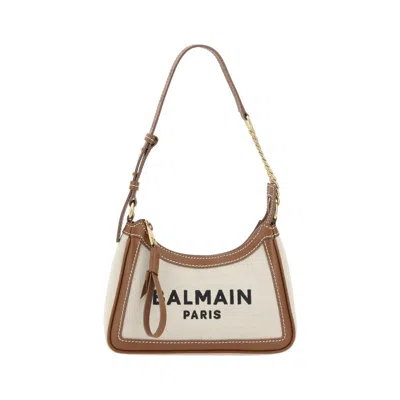 Balmain Women B-army Shoulder Bag In White
