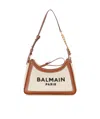 Balmain B-army Logo-print Shoulder Bag In Nude