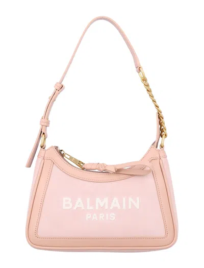 BALMAIN B-ARMY SHOULDER BAG-SUEDE LEATHER&LOGO
