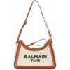 Balmain B-army Canvas And Leather Shoulder Bag