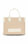 Balmain B-army Small Monogrammed Canvas And Leather Tote Bag