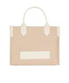 Balmain B-army Small Monogrammed Canvas And Leather Tote Bag