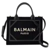 Balmain B-army Small Shopper Bag In Black