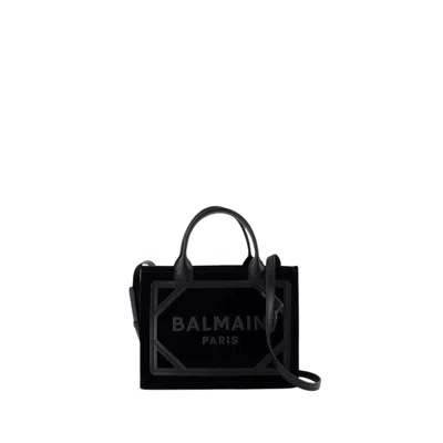 Balmain B-army Small Shopper Bag - Leather - Black