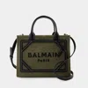 Balmain B-army Medium Shopper Bag In Brown