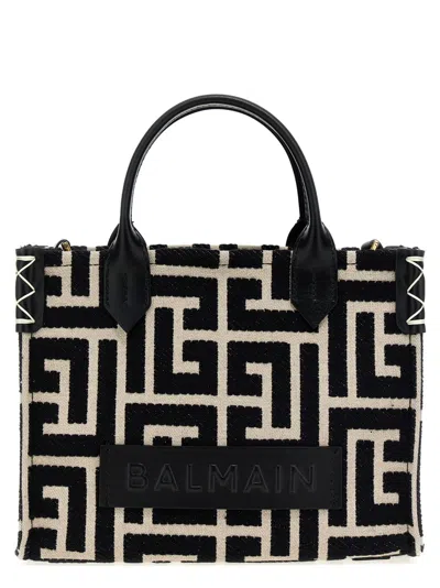 Balmain B-army Small' Shopping Bag In Black