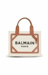 Balmain Logo Printed Top Handle Bag
