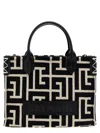 Balmain B-army Small Tote Bag White/black