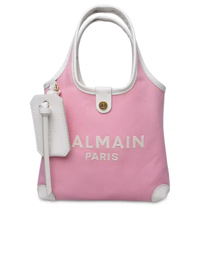 Balmain B-army Top Handle Bag In Rosa