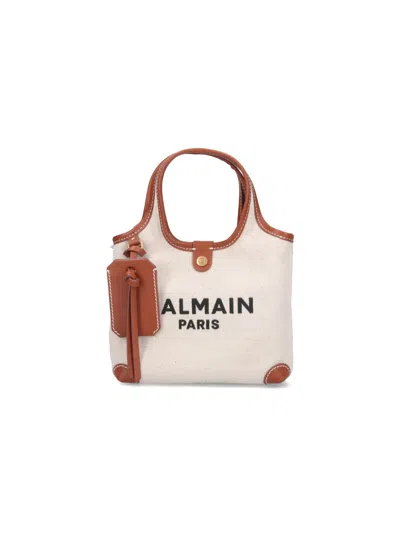 Balmain 'b-army' Tote Bag In Cream