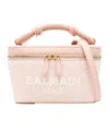 Balmain B-army Suede Vanity Crossbody Bag In Pink