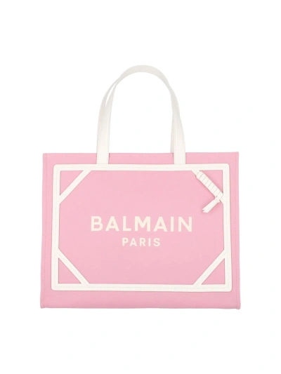 Balmain Pink B-army Small Tote