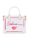 Balmain B-army Tote Bag In White