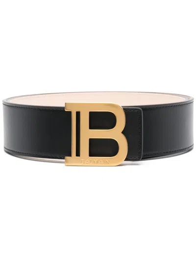 Balmain B-belt 4cm In Pa Noir