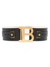 Balmain B-belt 7.5cm Accessories In Black