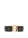 Balmain B-belt 7.5cm Accessories In Negro