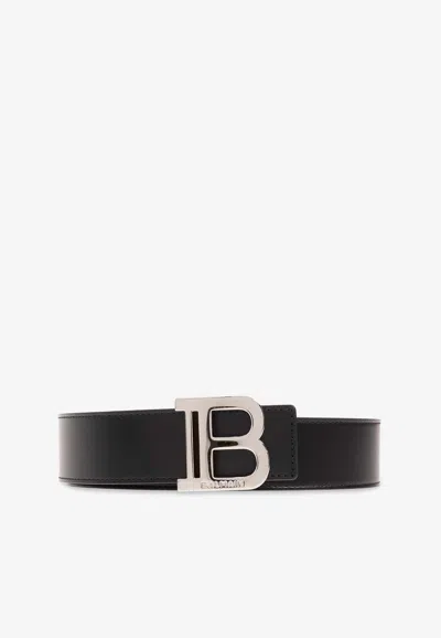 Balmain B-belt Reversible Belt In Black