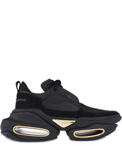 Balmain B-bold Low-top Sneakers In Black