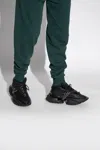 Balmain Neoprene And Leather Low-top Unicorn Sneakers In Black