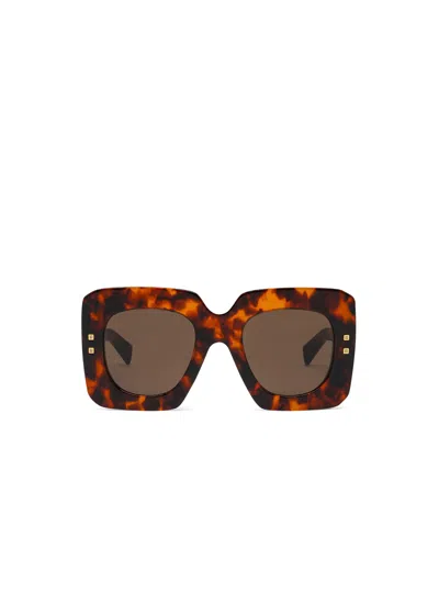 Balmain B-bold Sunglasses In Brown