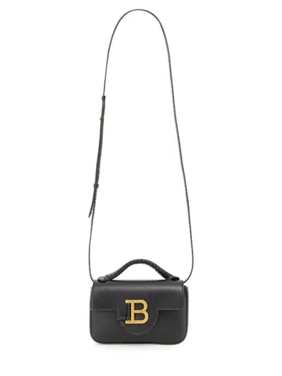 Balmain B-buzz Mini Bag 17-calfskin In Black