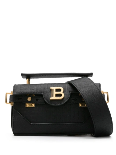 Balmain B-buzz 19 Crossbody Bag In Black