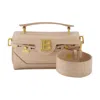 Balmain B-buzz 19 Crossbody -  - Leather - Beige In Beige