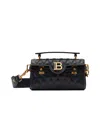 Balmain Black B-buzz 19-grid Padded Bag In Black