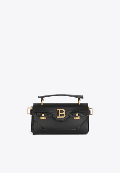 Balmain B-buzz 19 Leather Top Handle Bag