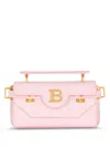 Balmain B-buzz 19 Leather Tote Bag In Pink